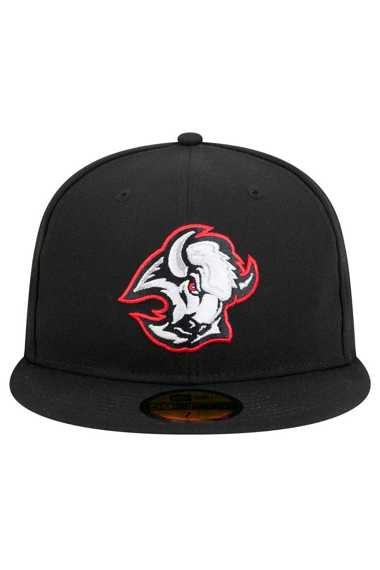 Men's New Era Black Buffalo Sabres Core 59FIFTY Fitted Hat, Alternate, color, Black