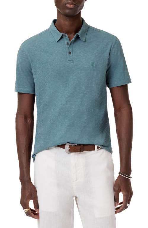 John Varvatos Victor Organic Cotton Polo In Fog