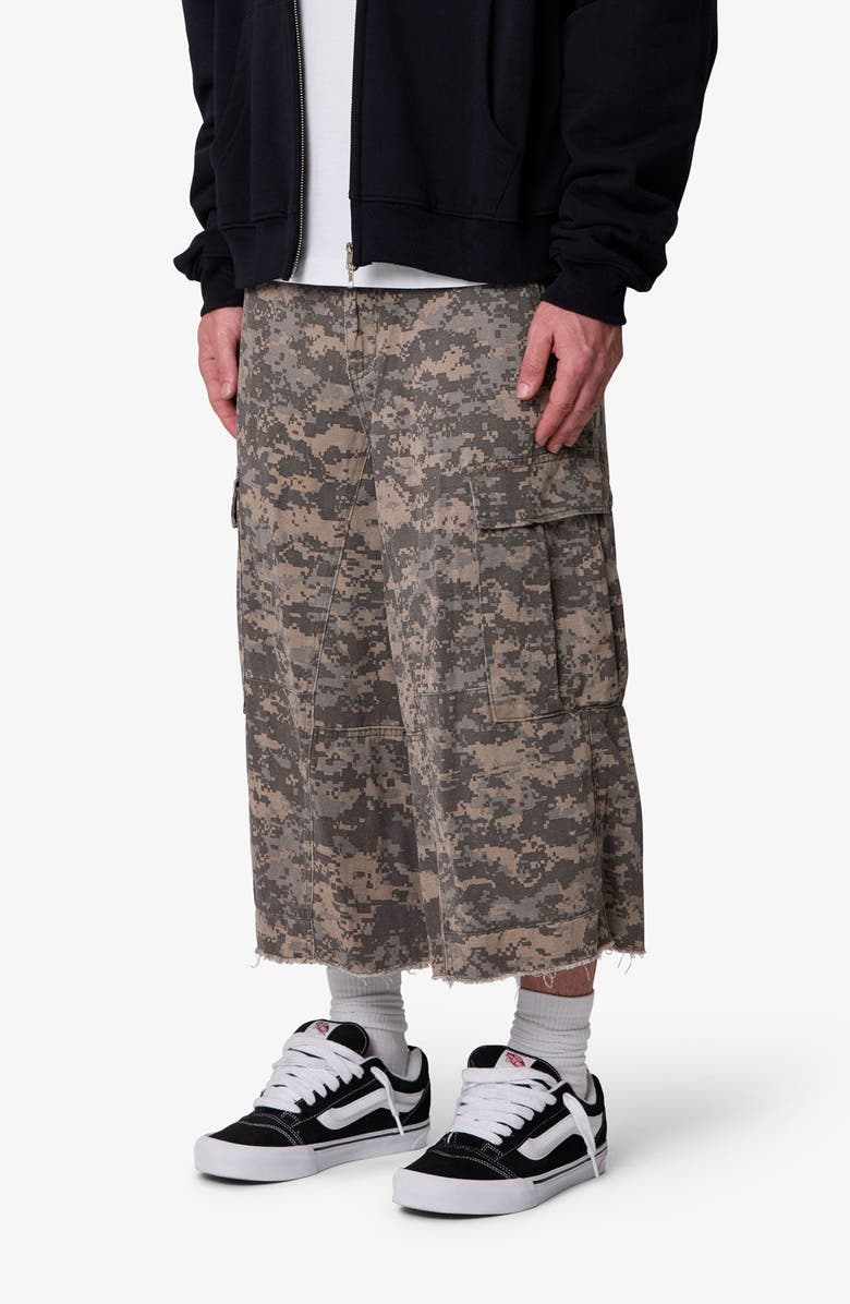 mnml Extra Long Cargo Shorts, Alternate, color, Digi Camo
