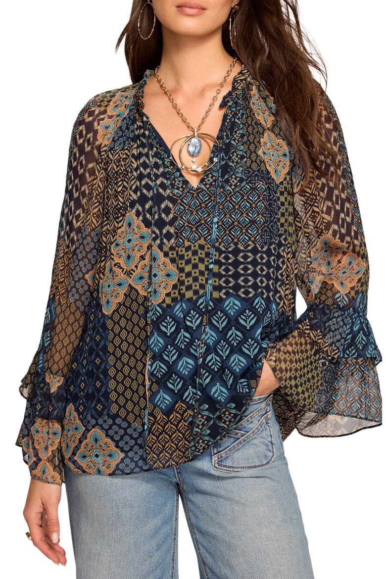 Anya Top, Main, color, NAVY MULTI