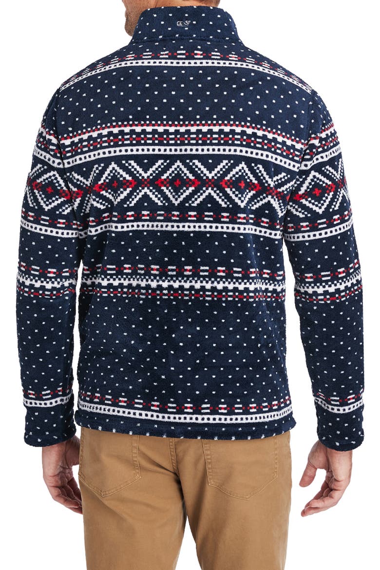 Quarter Zip Fleece Pullover, Alternate, color, DEEP BAY