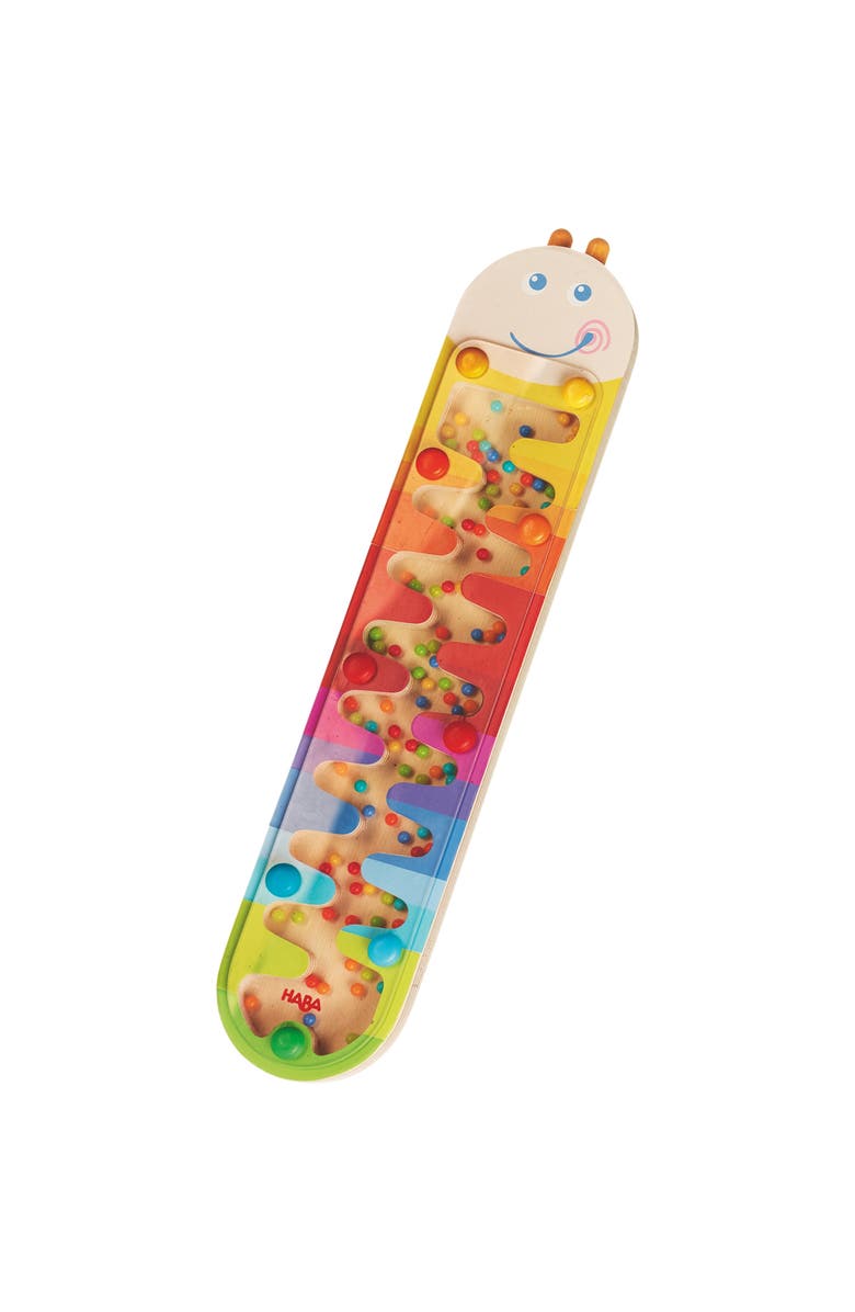 HABA Wooden Rainmaker Stick Toddler Sensory Toys & Musical Instruments for Kids Ages 2+, Preschool Toys for Hands-On Musical Play and Learning, Main, color, Multi