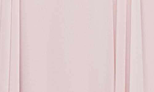 Alex Evenings Mixed Media Off The Shoulder Gown In Blush