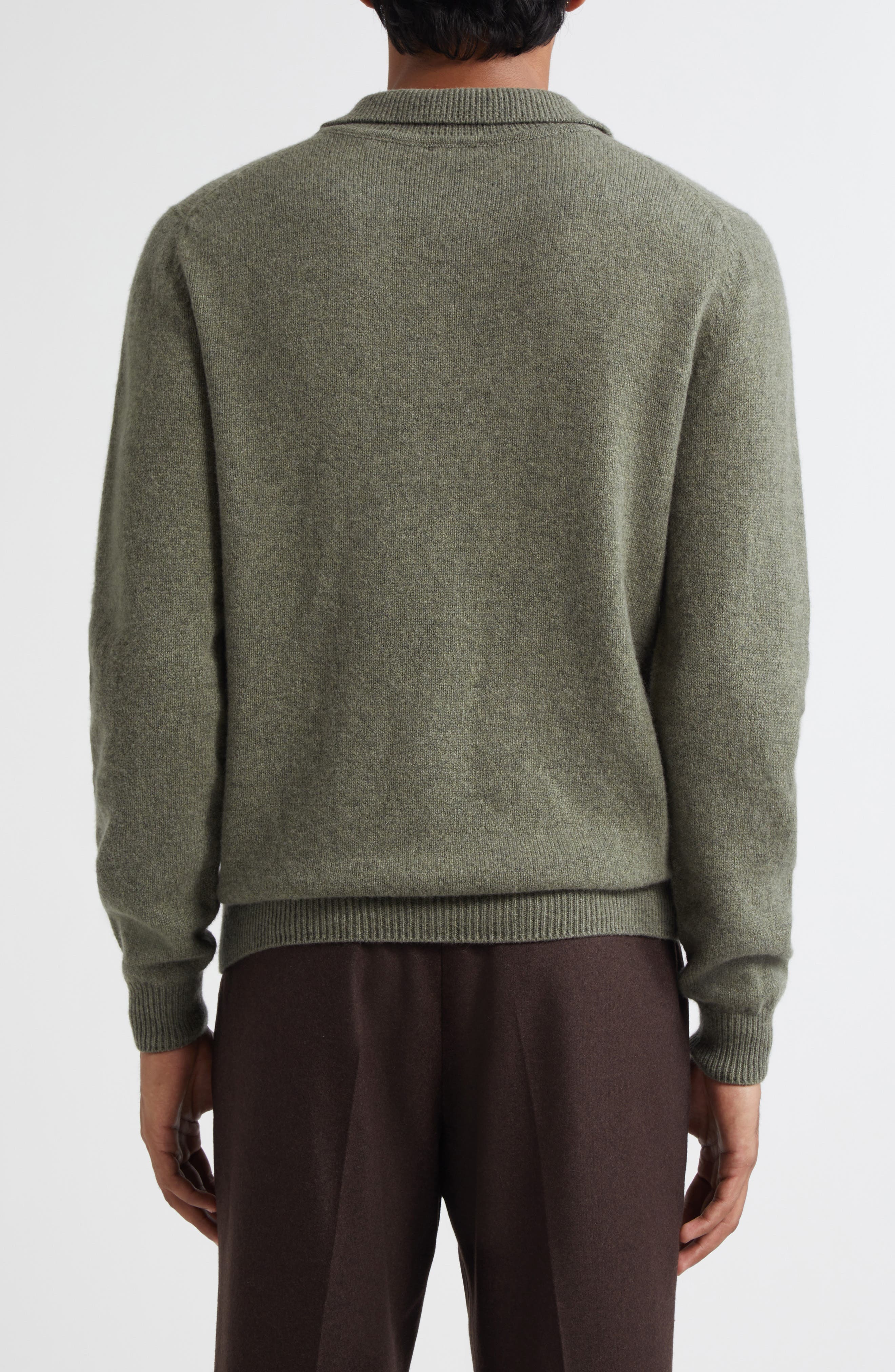Lambswool Polo Sweater - image 2