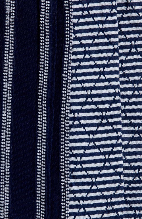 Shop Oroblu Assorted 2-pack Fine Motifs Ankle Socks In Marine