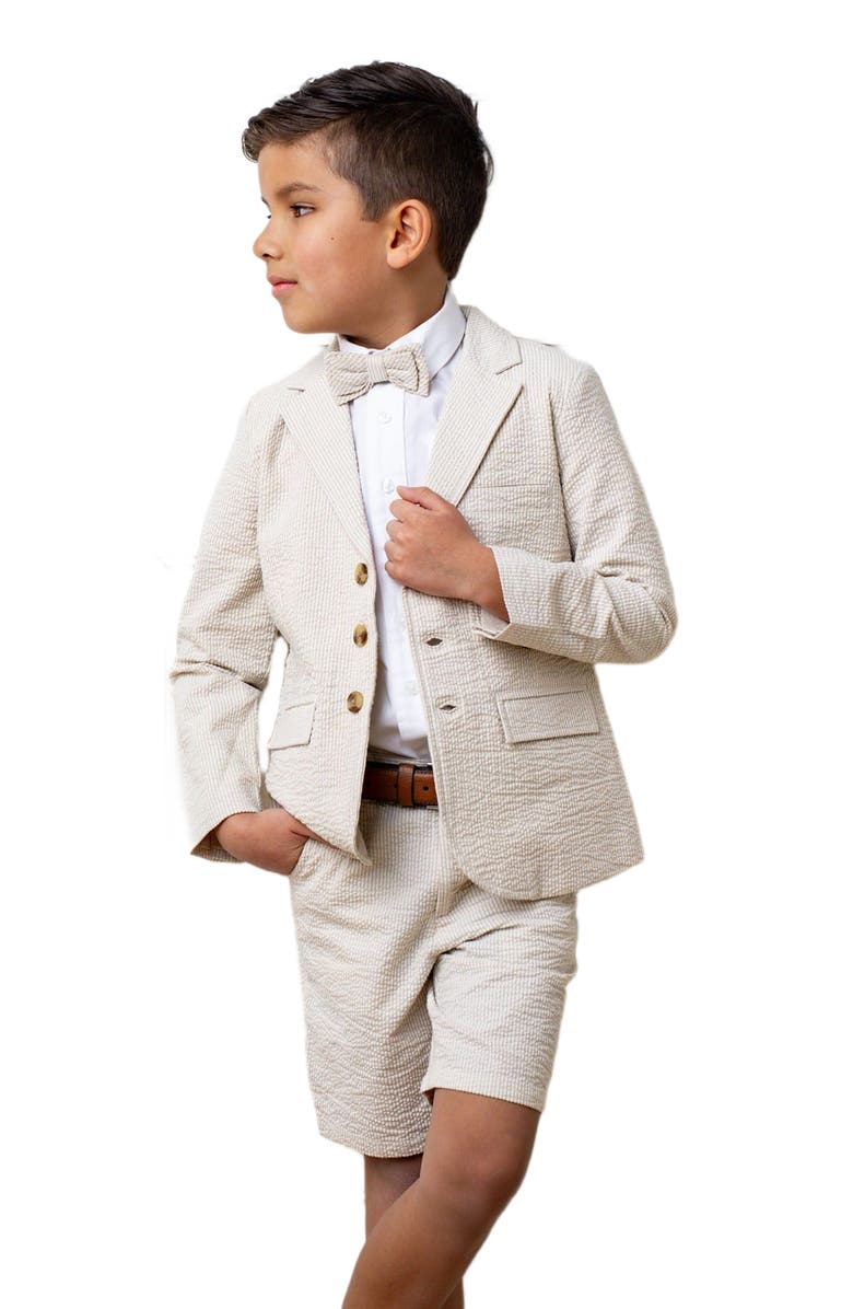 Hope & Henry Boys' Seersucker Bow Tie, Kids, Alternate, color, 