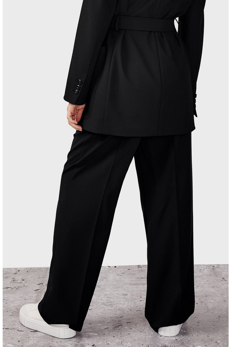 Wide Leg Trousers, Alternate, color, BLACK