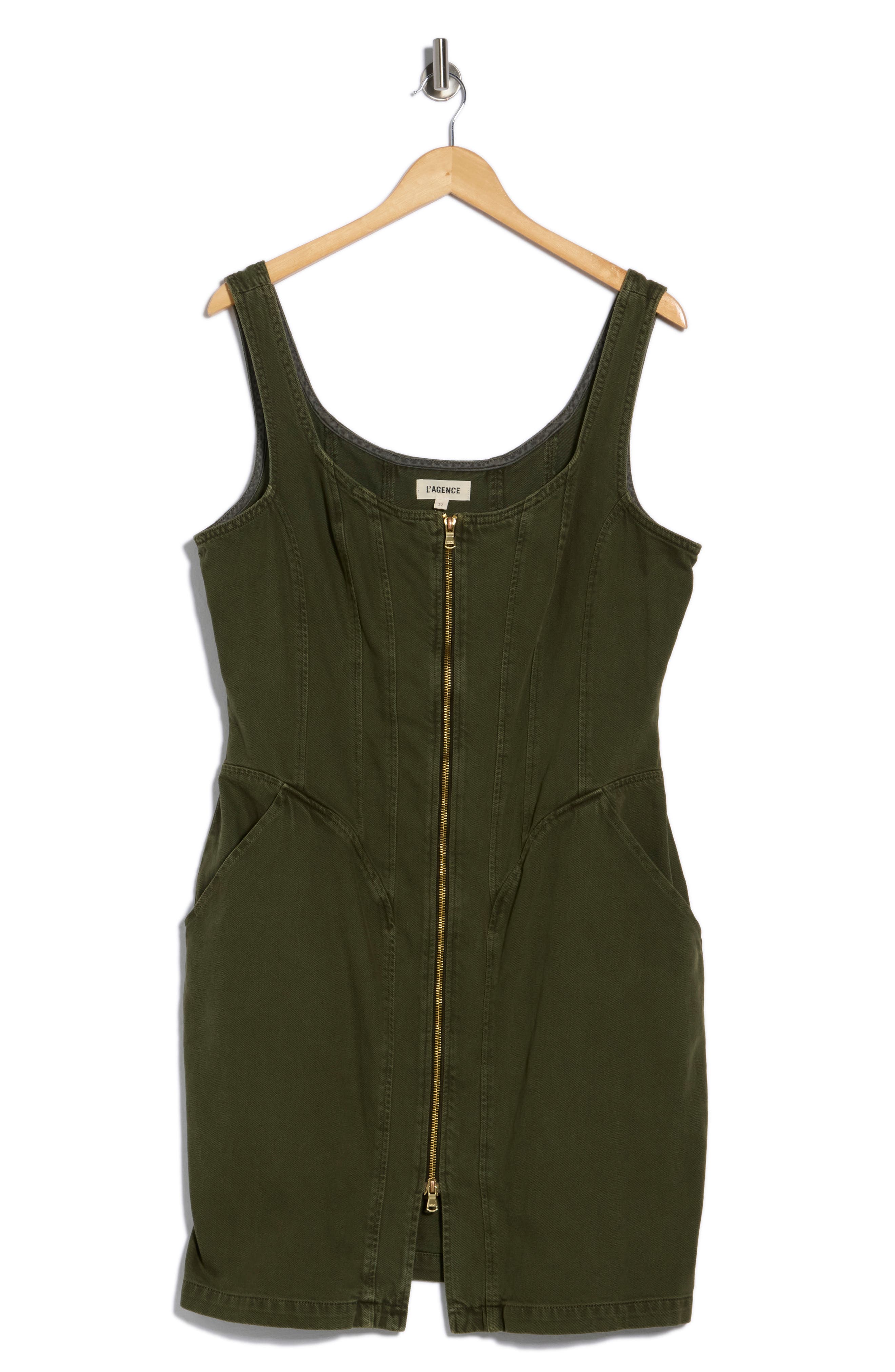 L'AGENCE Jaxyn Sleeveless Zip Front Dress