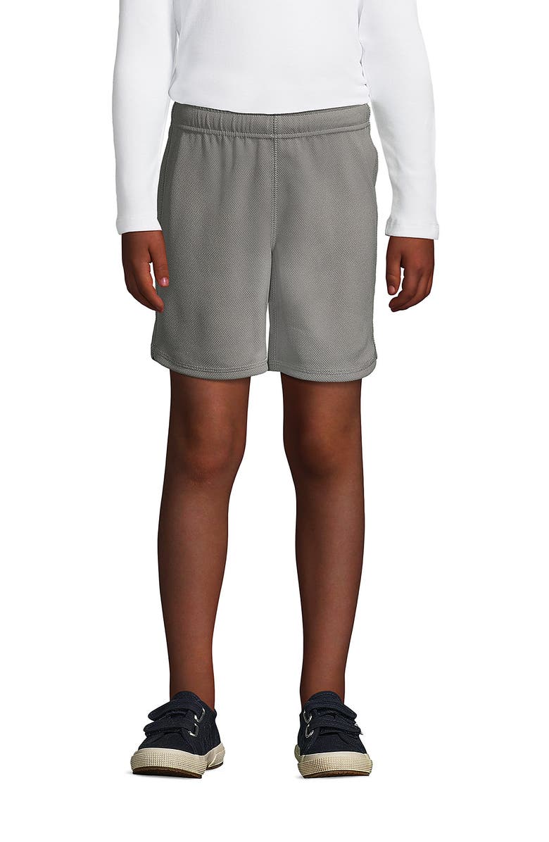 Lands' End School Uniform Girls Mesh Gym Shorts, Main, color, 