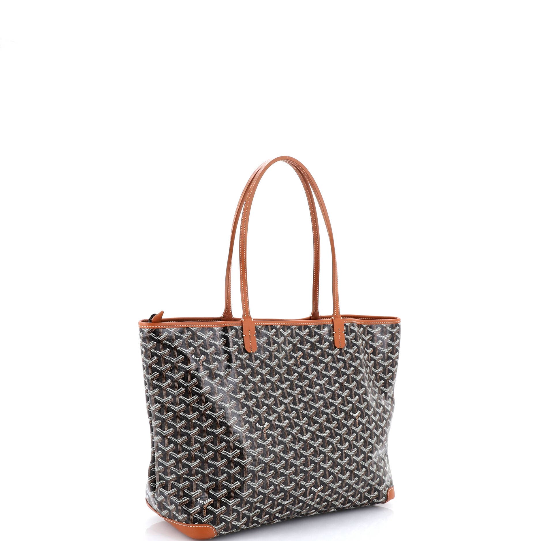 Pre-Owned Goyard Artois Tote Coated Canvas MM, Alternate, color, Brown