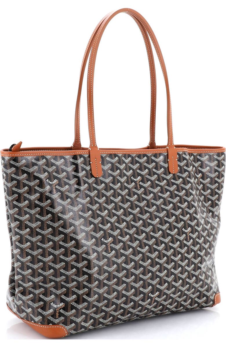Pre-Owned Goyard Artois Tote Coated Canvas MM, Alternate, color, Brown