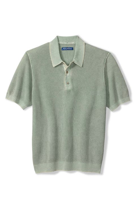 Playa Blanca Cotton Blend Polo Sweater