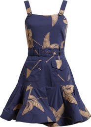 CIEBON Alivia Belted Fit & Flare Minidress