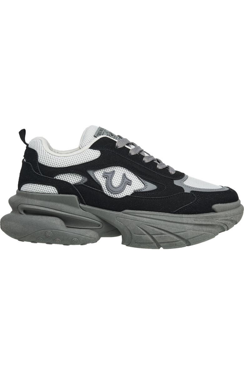 True Religion Cole Jogger Sneaker, Alternate, color, Black Gray