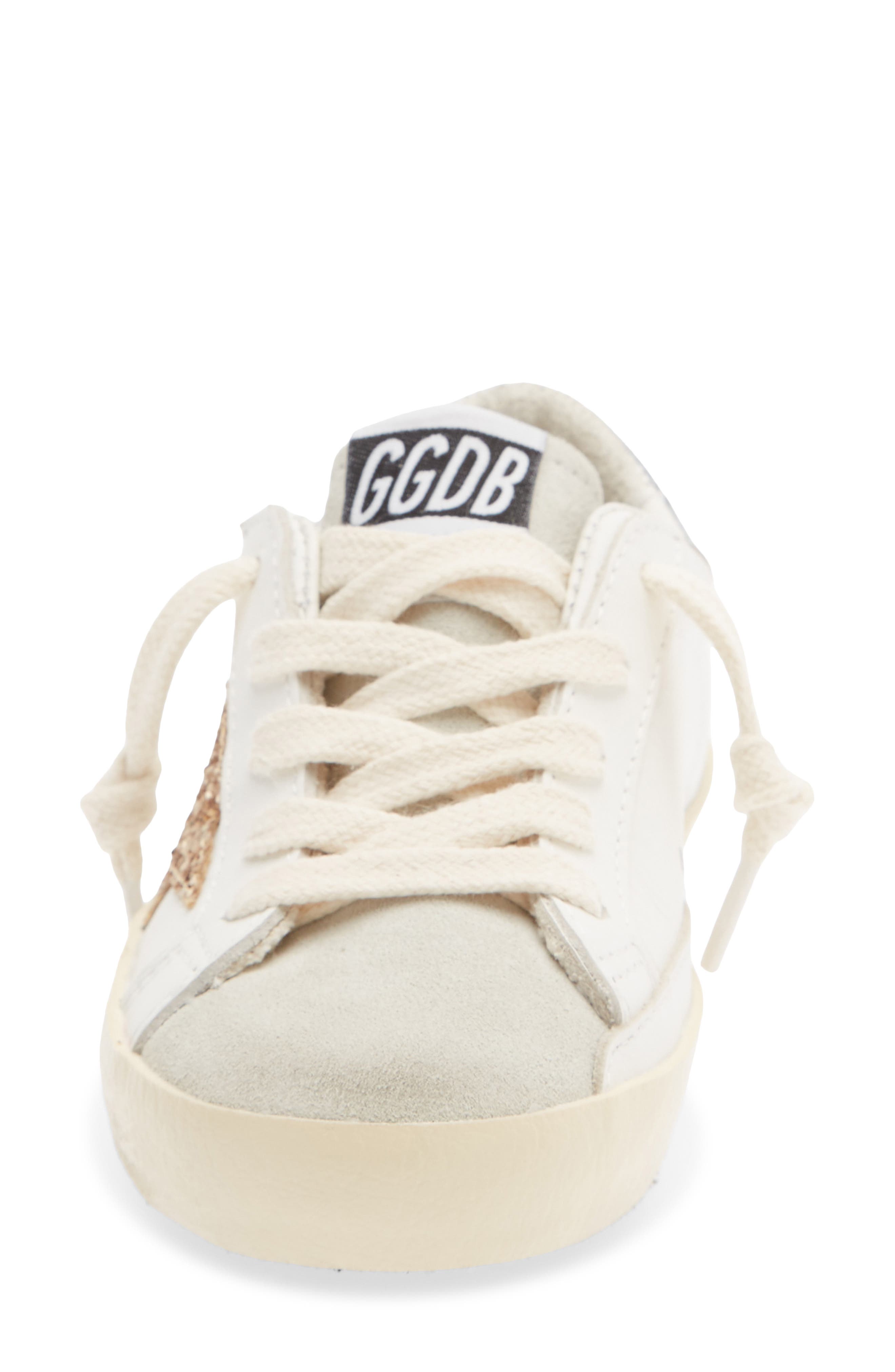 Kids' Super-Star Sneaker, Alternate, color, WHITE/ ICE/ GOLD/ SILVER