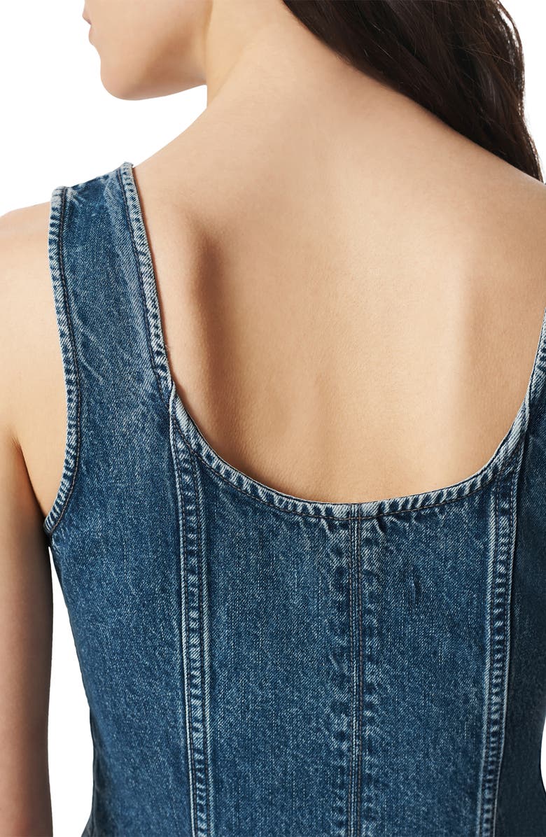 rag & bone Poppy Denim Vest, Alternate, color, Adeline