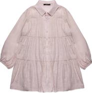 DELUC Gomera Tiered Button-Up Babydoll Minidress