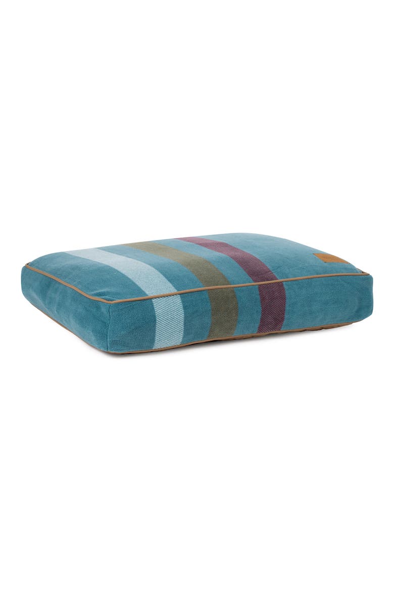 Fleece Napper Pet Bed, Alternate, color, CABIN STRIPE SHALE