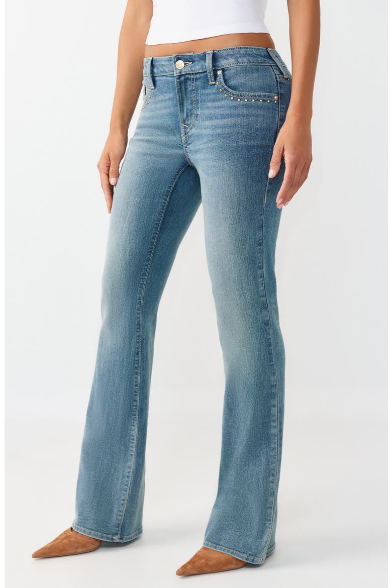 Becca Studs Bootcut Jeans, Alternate, color, MEDIUM HORIZON WASH