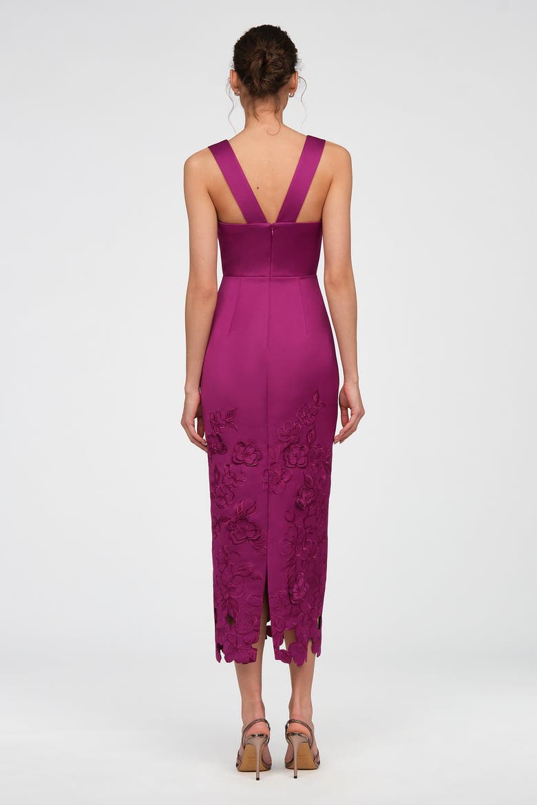 Billie Embroidered Dress, Alternate, color, Rosewood