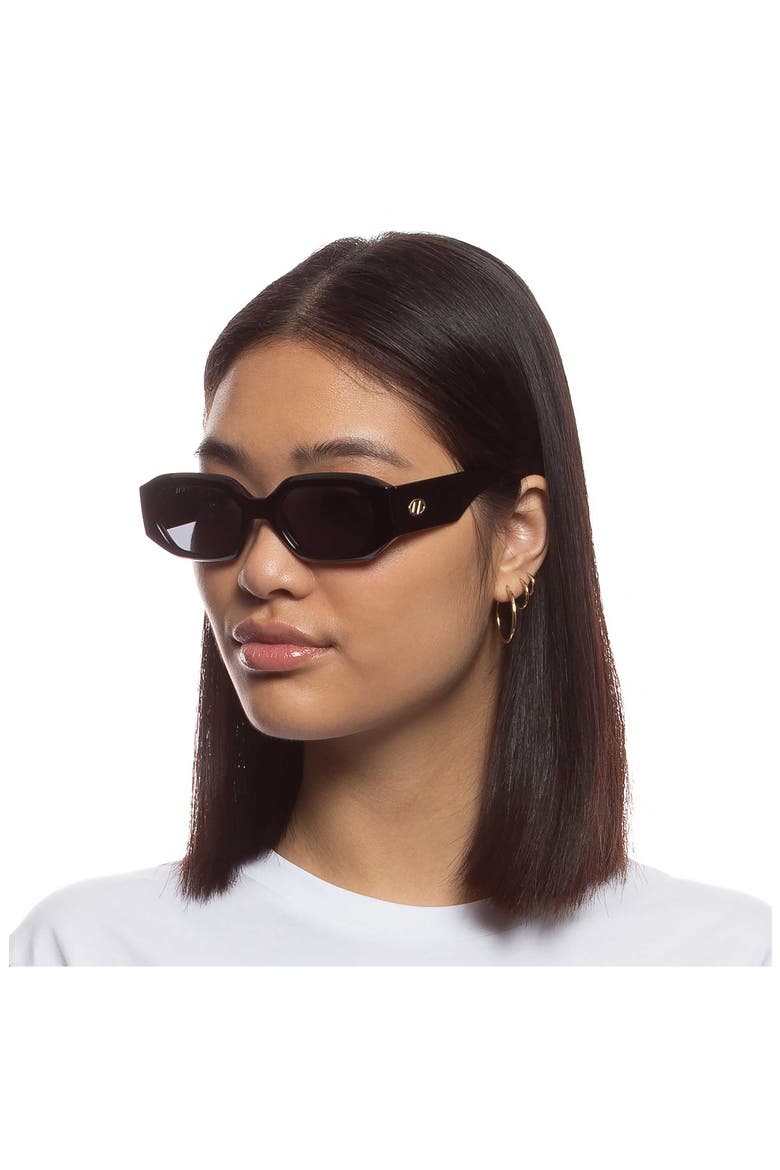 Slaptrash 54mm Oval Sunglasses, Alternate, color, BLACK / SMOKE MONO