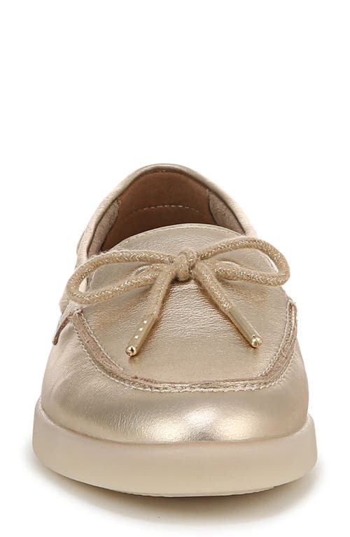 Naturalizer Keelboat Boat Shoe In Soft Gold