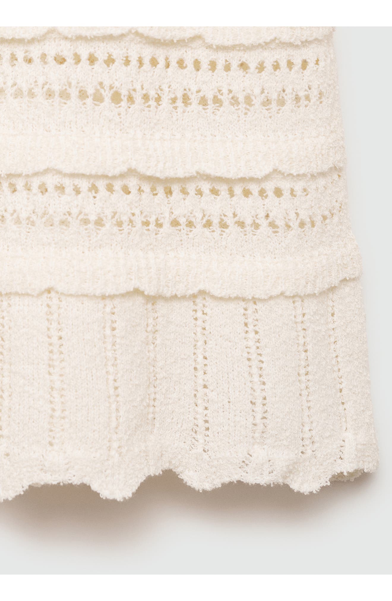 Open Stitch Accent Short Sleeve Crop Sweater - image 2