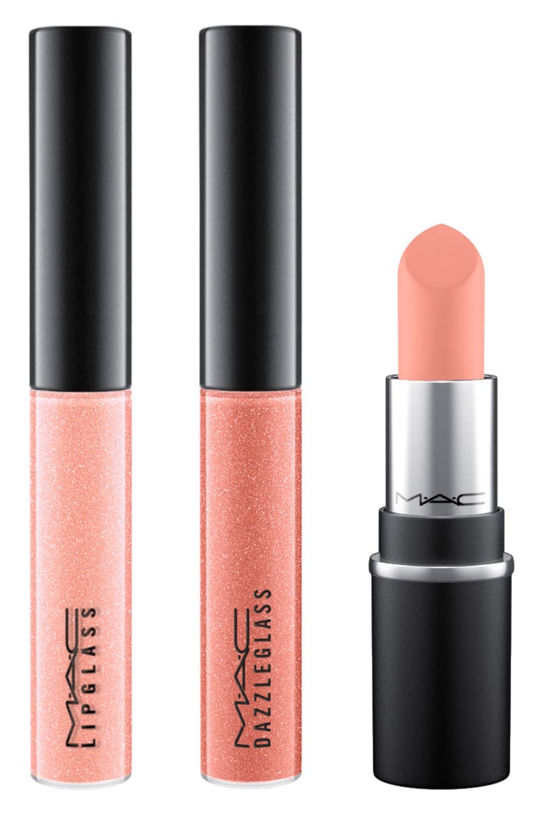 MAC Up Close and Personal Mini Lip Set (Nordstrom Exclusive), Main, color, NUDE