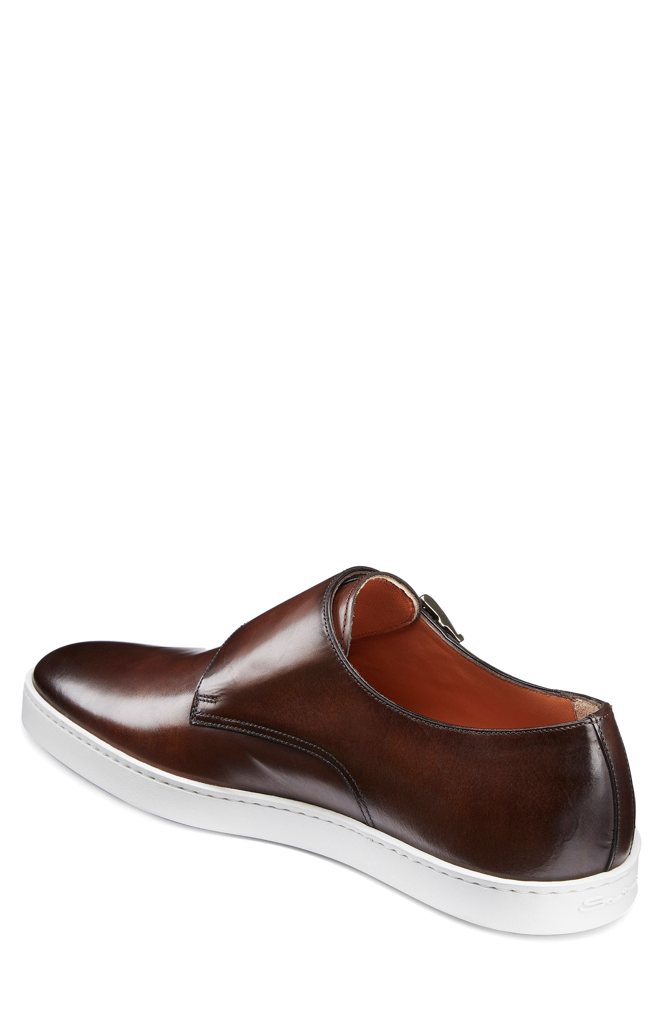 Freemont Double Monk Strap Shoe, Alternate, color, BROWN