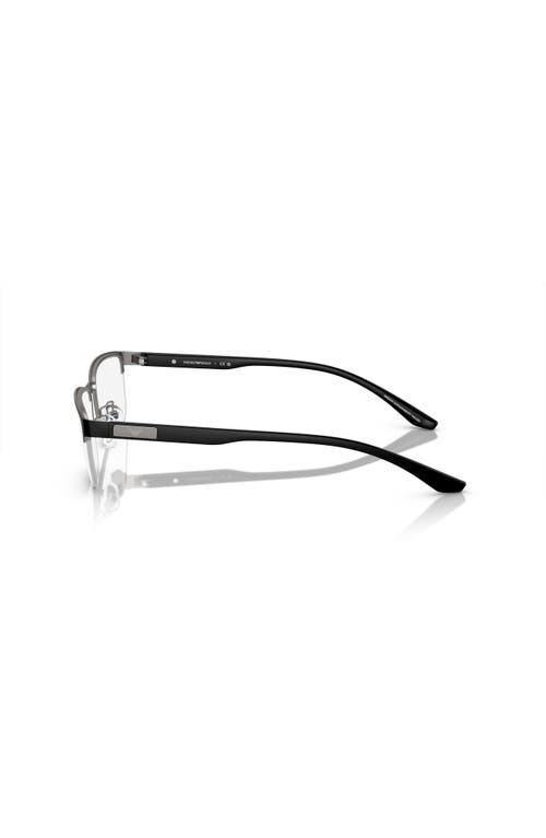 Emporio Armani 57mm Rectangle Optical Glasses In Black