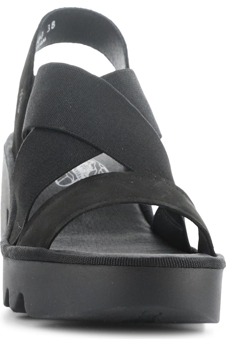 Fly London Taji Platform Slingback Sandal, Alternate, color, Black Cupido