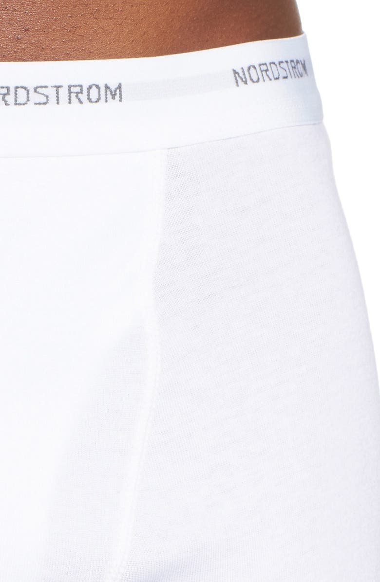 Nordstrom 3-Pack Supima<sup>®</sup> Cotton Boxer Briefs, Alternate, color, White