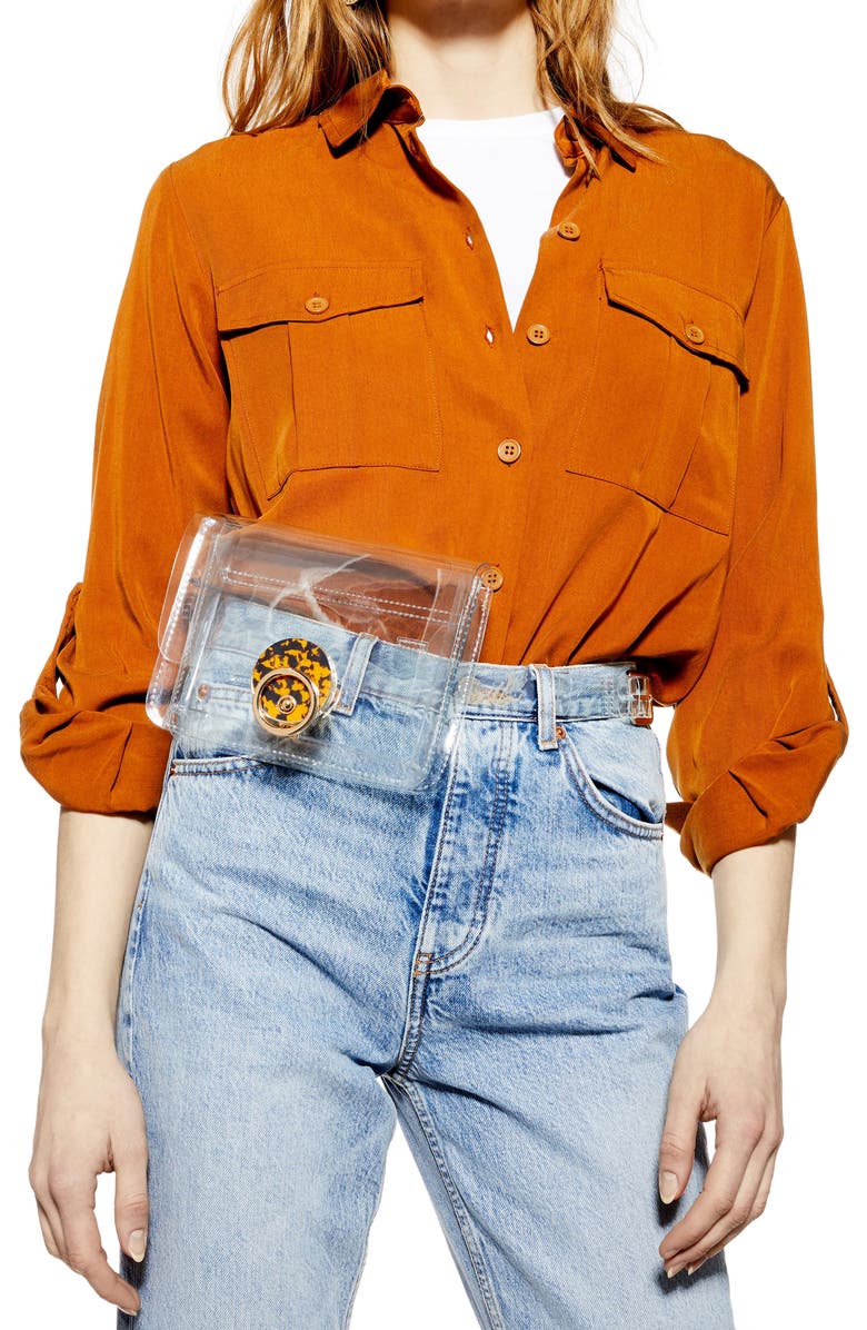 Topshop Dazzler Belt Bag, Alternate, color,