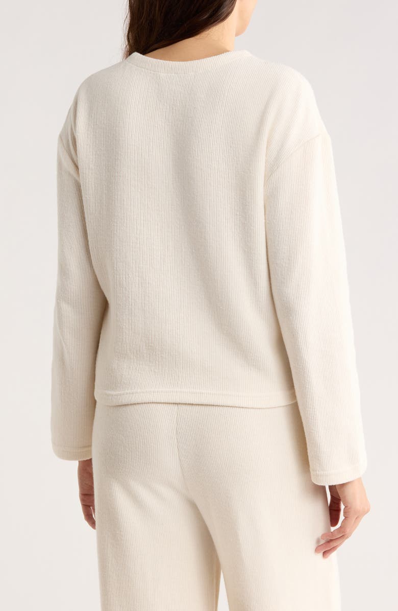 DKNY Jeans Buttoned Cardigan, Alternate, color, Eggnog
