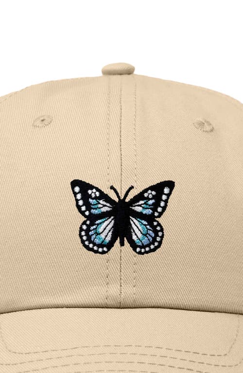 Dalix Butterfly Hat In Khaki