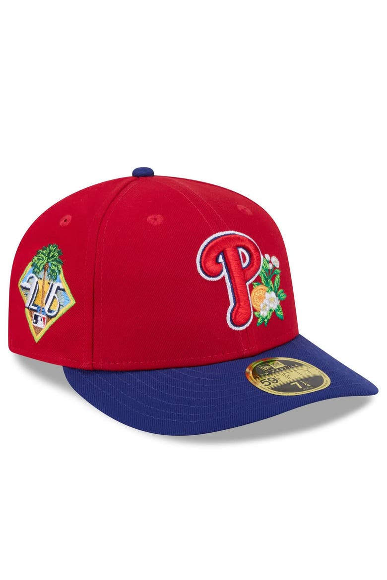 Men's New Era  Red/Royal Philadelphia Phillies 2026 Spring Training Low Profile 59FIFTY Fitted Hat, Main, color, Red