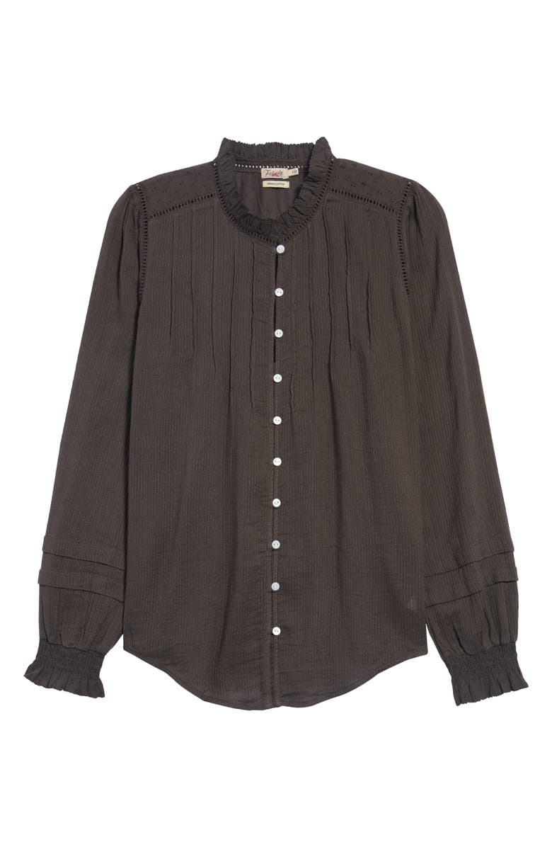 Faherty Willa Button Front Peasant Blouse, Alternate, color,
