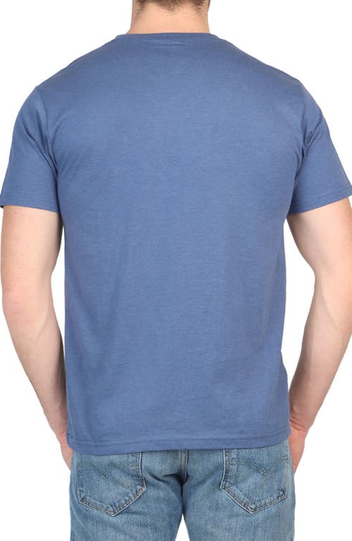 Tailorbyrd Mélange Crewneck T-shirt In Denim Blue Heather