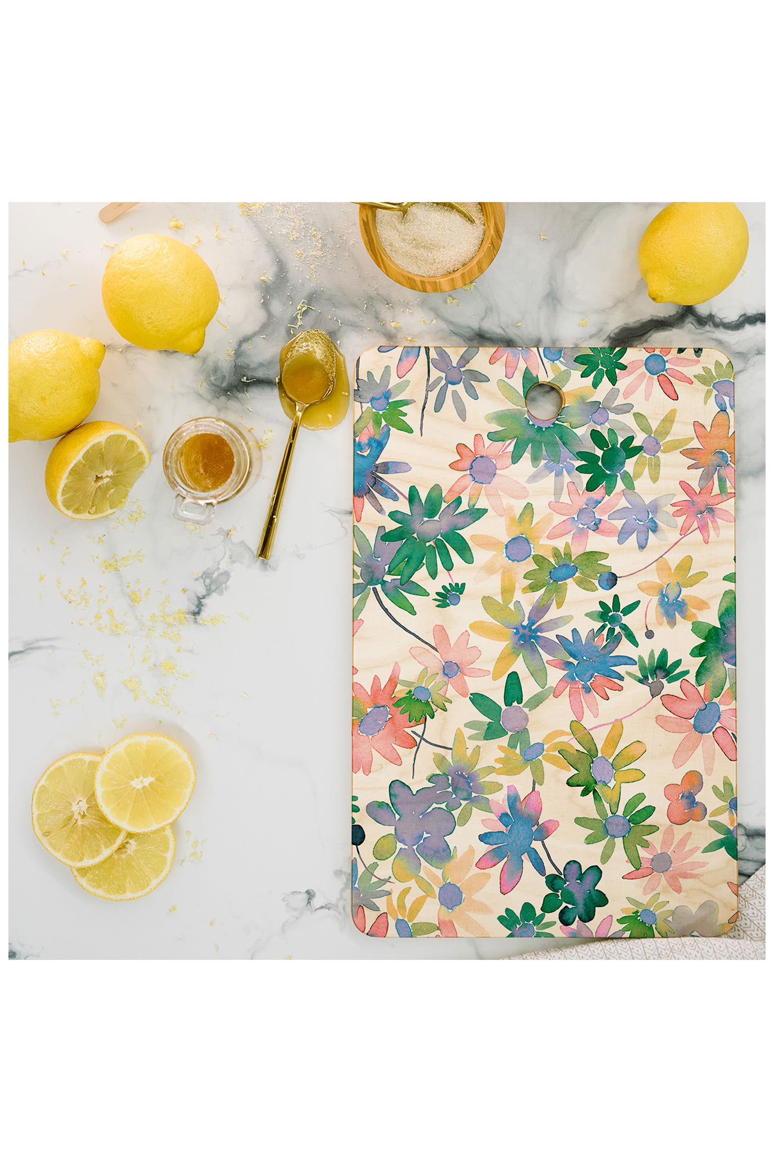 Rectangle Kitchen Ideas Deny Designs Ninola Design Daisies Spring Blooms Rectangle Cutting ...