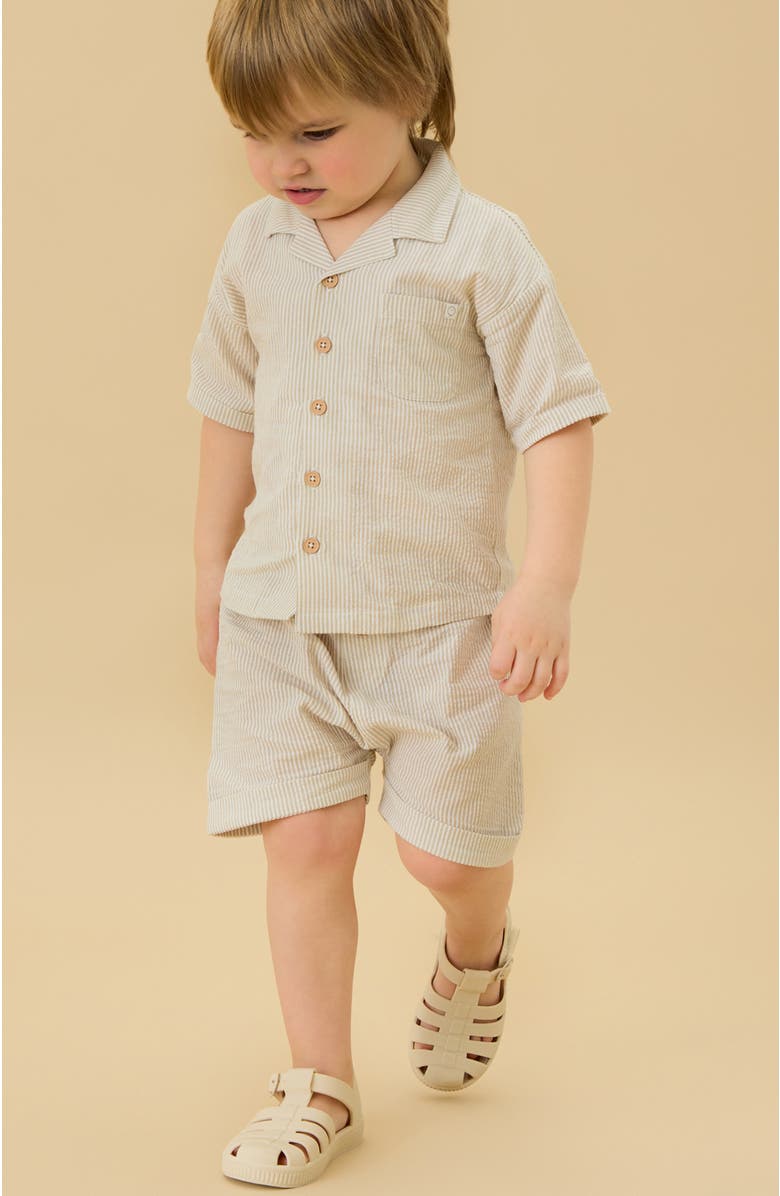 MORI Stripe Woven Shirt, Alternate, color, Seagrass Stripe