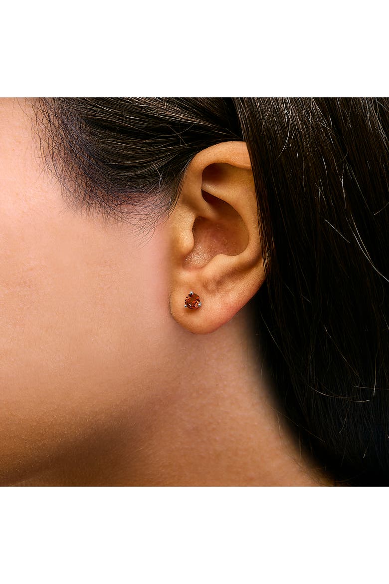 14K White Gold 3/4 Cttw Red Lab-Grown Diamond Stud Earrings, Alternate, color, White
