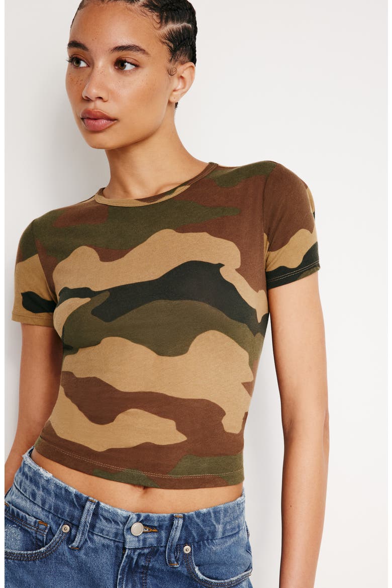Featherweight Cotton Slim Fit T-Shirt, Alternate, color, FATIGUE GREEN CAMO01