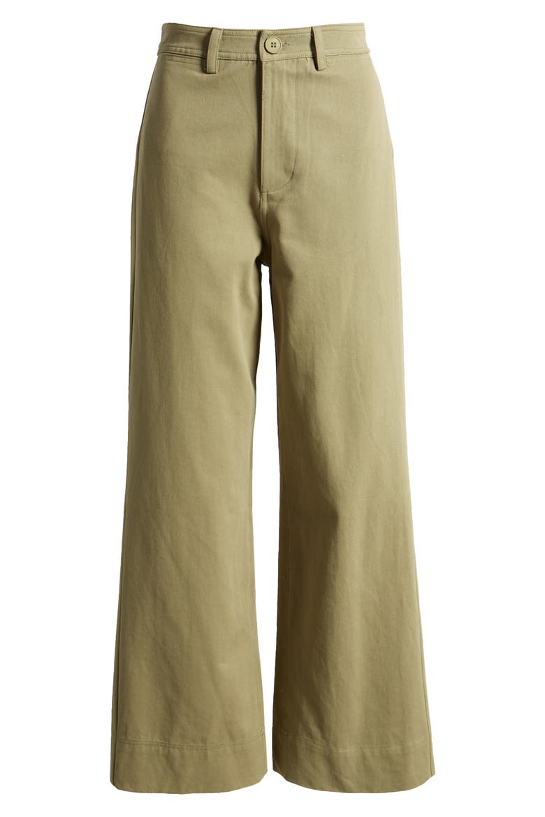 Lawrence Wide Leg Pants, Alternate, color, OLIVE GREEN