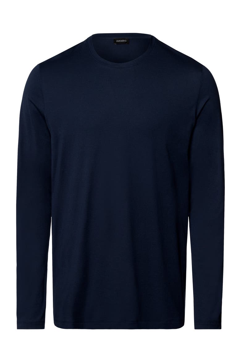 Night And Day Cotton Crew Neck Top, Main, color, Deep Navy