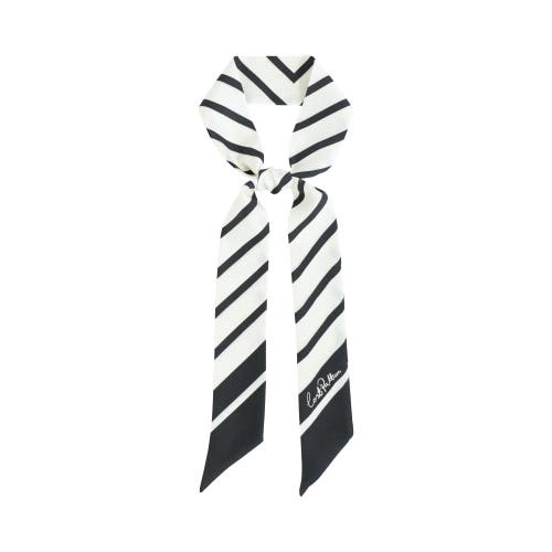 Lost Pattern Nyc "la Mariniere" Silk Skinny Scarf In Multi