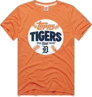 Homage Men's Homage Orange Detroit Tigers MLB x Topps Baseball The Real One Tri-Blend T-Shirt