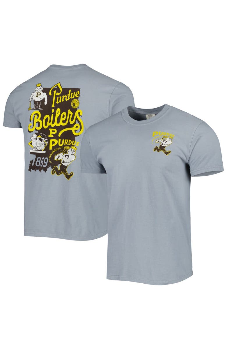 IMAGE ONE Men's Graphite Purdue Boilermakers Vault State Comfort T-Shirt, Main, color, Graphite