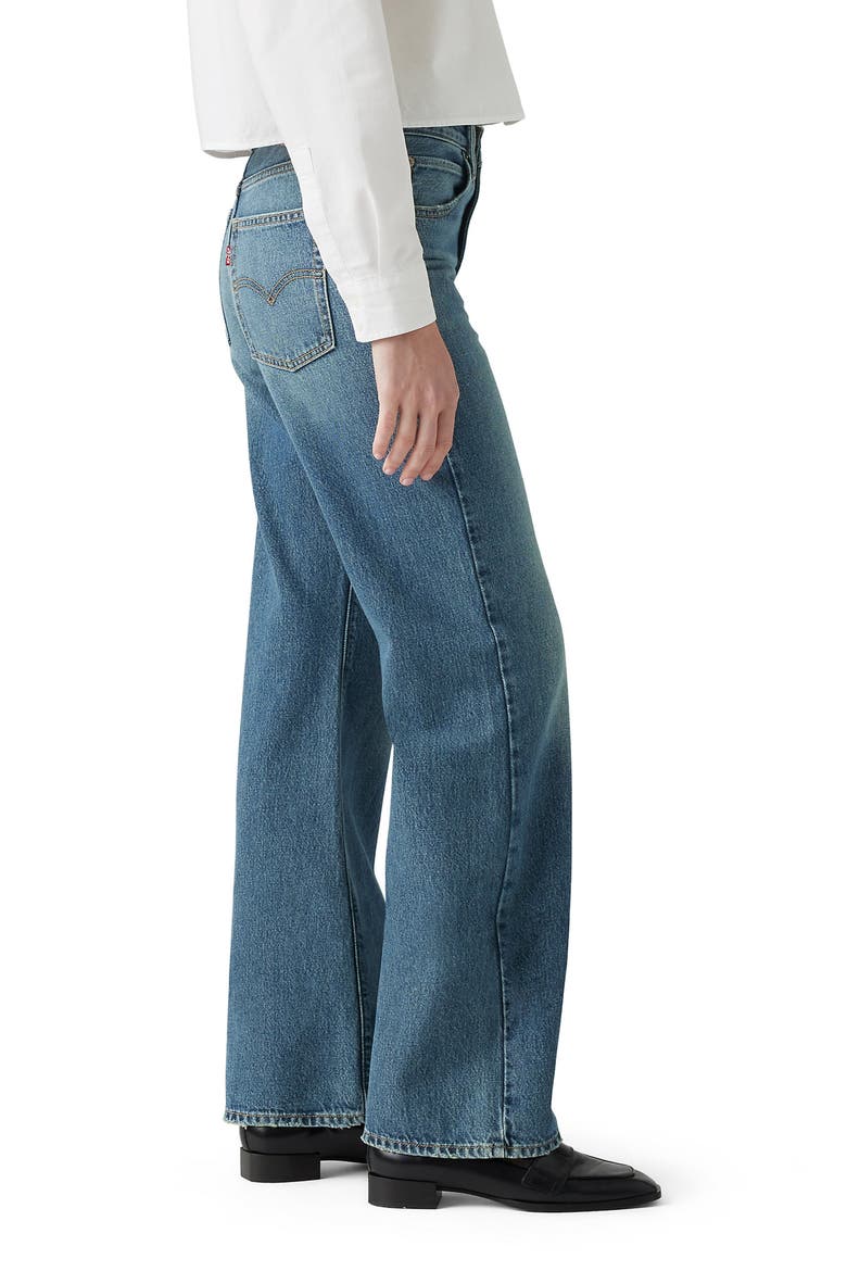 '94 Mid Rise Baggy Bootcut Jeans, Alternate, color, PARADISE FOUND
