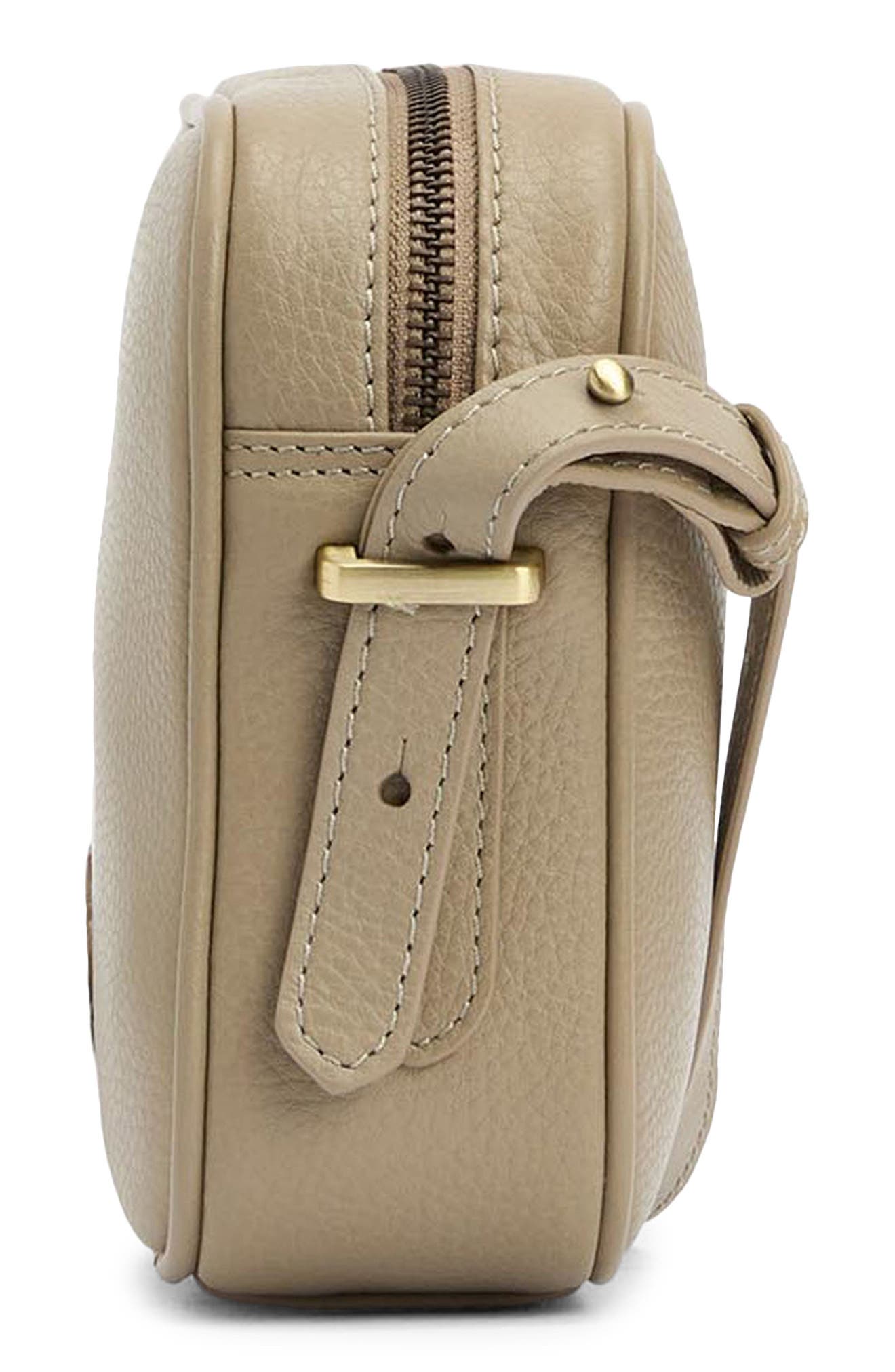Barbour Daphne Leather Crossbody Bag, Alternate, color, Dune