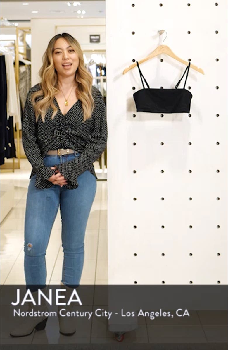 Classic Ribbed Swim Bandeau Top, sales video thumbnail